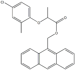 2-(4-Chloro-2-methylphenoxy)propanoic acid 9-anthrylmethyl ester Struktur