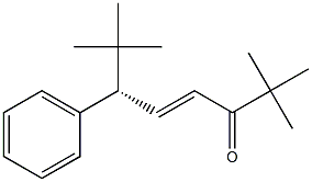 (4E,6S)-2,2,7,7-Tetramethyl-6-phenyl-4-octen-3-one Struktur