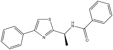 (+)-N-[(S)-1-(4-Phenyl-2-thiazolyl)ethyl]benzamide Struktur