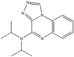 4-Diisopropylamino[1,2,4]triazolo[4,3-a]quinoxaline Struktur