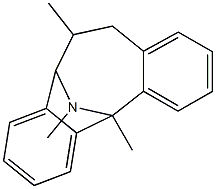 6-Methyl-N-methyl-12-methyl-5,6,7,12-tetrahydrodibenzo[a,d]cycloocten-5,12-imine Struktur