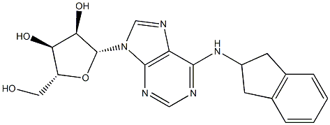 N-[[2,3-Dihydro-1H-inden]-2-yl]adenosine Struktur