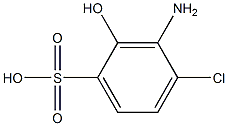 3-Aminochlorohydroxybenzenesulfonic acid Struktur