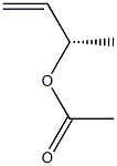 (-)-Acetic acid (S)-1-methylallyl ester Struktur