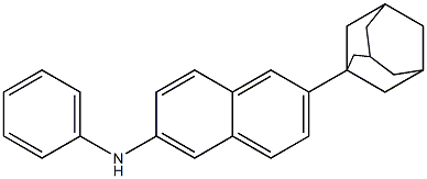 1-(6-Anilino-2-naphtyl)adamantane Struktur