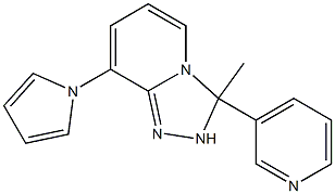 2,3-Dihydro-3-methyl-3-(3-pyridyl)-8-(1H-pyrrol-1-yl)-1,2,4-triazolo[4,3-a]pyridine Struktur