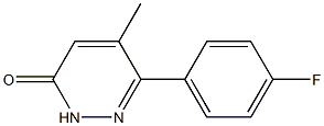 5-Methyl-6-(4-fluorophenyl)pyridazin-3(2H)-one Struktur