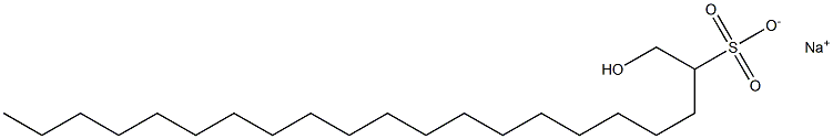 1-Hydroxyhenicosane-2-sulfonic acid sodium salt Struktur