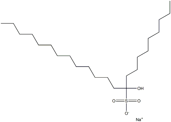 10-Hydroxytricosane-10-sulfonic acid sodium salt Struktur