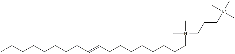 N,N,N,N',N'-Pentamethyl-N'-(9-octadecenyl)-1,3-propanebisaminium Struktur