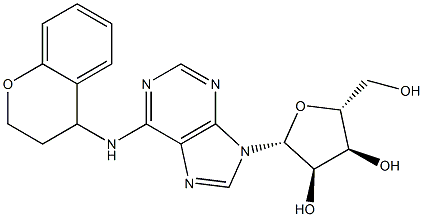 N-[(3,4-Dihydro-2H-1-benzopyran)-4-yl]adenosine Struktur