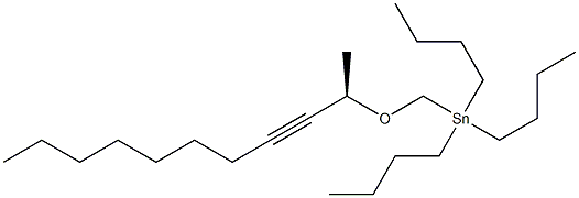 Tributyl[(R)-1-methyl-2-decynyloxymethyl]stannane Struktur