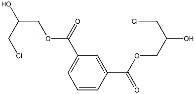 Isophthalic acid bis(3-chloro-2-hydroxypropyl) ester Struktur