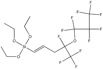 1-[Triethoxysilyl]-4,5,5,5-tetrafluoro-4-(heptafluoropropoxy)-1-pentene Struktur