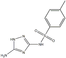 4-Methyl-N-(5-amino-1H-1,2,4-triazole-3-yl)benzenesulfonamide Struktur