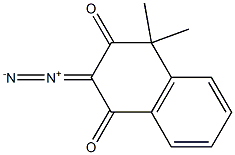 4,4-Dimethyl-2-diazonaphthalene-1,3(2H,4H)-dione Struktur