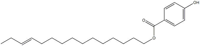 4-Hydroxybenzoic acid 12-pentadecenyl ester Struktur