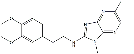 3,4-Dimethoxy-N-(1,5,6-trimethyl-1H-imidazo[4,5-b]pyrazin-2-yl)benzeneethanamine Struktur