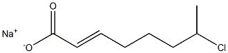 7-Chloro-2-octenoic acid sodium salt Struktur