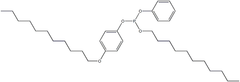 Phosphorous acid 4-(undecyloxy)undecyldiphenyl ester Struktur