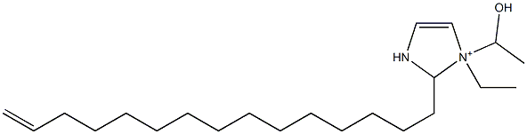 1-Ethyl-1-(1-hydroxyethyl)-2-(14-pentadecenyl)-4-imidazoline-1-ium Struktur