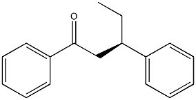 (R)-1,3-Diphenylpentane-1-one Struktur