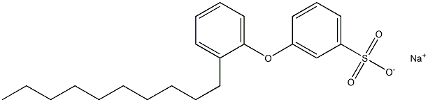 3-(2-Decylphenoxy)benzenesulfonic acid sodium salt Struktur