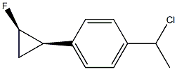 (1R,2R)-1-Fluoro-2-[4-(1-chloroethyl)phenyl]cyclopropane Struktur