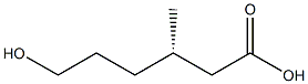 (S)-3-Methyl-6-hydroxyhexanoic acid Struktur