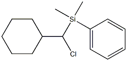 [Chloro(phenyldimethylsilyl)methyl]cyclohexane Struktur