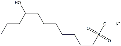 8-Hydroxyundecane-1-sulfonic acid potassium salt Struktur