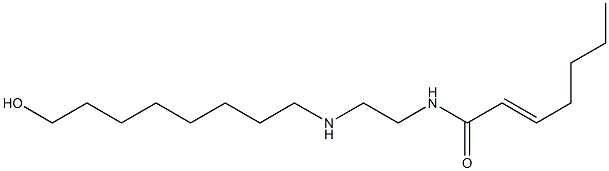 N-[2-[(8-Hydroxyoctyl)amino]ethyl]-2-heptenamide Struktur