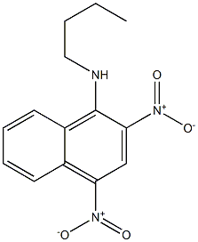 Butyl(2,4-dinitro-1-naphtyl)amine Struktur