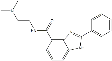 N-[2-(Dimethylamino)ethyl]-2-phenyl-1H-benzimidazole-4-carboxamide Struktur