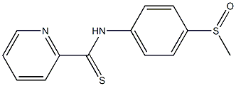 N-[4-Methylsulfinylphenyl]pyridine-2-carbothioamide Struktur