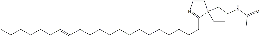 1-[2-(Acetylamino)ethyl]-1-ethyl-2-(14-henicosenyl)-2-imidazoline-1-ium Struktur