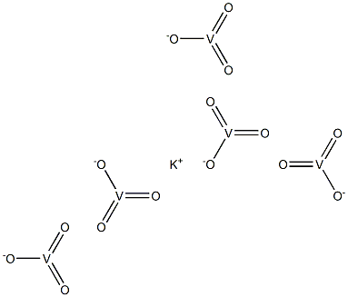 Potassium pentavanadate Struktur