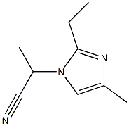 1-(1-Cyanoethyl)-2-ethyl-4-methyl-1H-imidazole Struktur