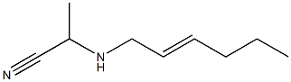 2-(2-Hexenylamino)propionitrile Struktur