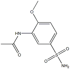 3-Acetylamino-4-methoxybenzenesulfonamide Struktur