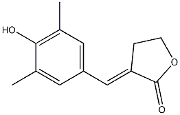 (3E)-3-(4-Hydroxy-3,5-dimethylbenzylidene)-4,5-dihydrofuran-2(3H)-one Struktur