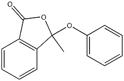 3-Methyl-3-(phenoxy)isobenzofuran-1(3H)-one Struktur