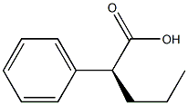 [S,(+)]-2-Phenylvaleric acid Struktur