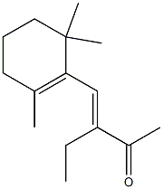 3-Ethyl-4-(2,6,6-trimethyl-1-cyclohexenyl)-3-buten-2-one Struktur