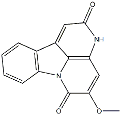 2,3-Dihydro-5-methoxy-6H-indolo[3,2,1-de][1,5]naphthyridine-2,6-dione Struktur