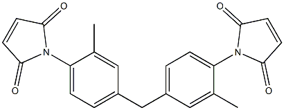 N,N'-[Methylenebis(2-methyl-4,1-phenylene)]dimaleimide Struktur