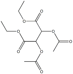 2,3-Diacetoxysuccinic acid diethyl ester Struktur