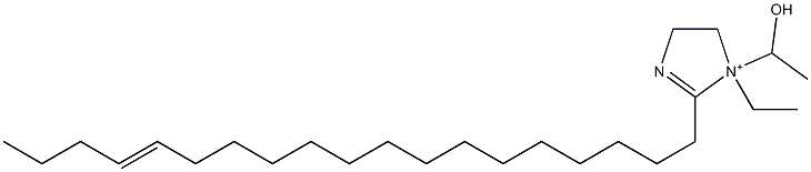 1-Ethyl-1-(1-hydroxyethyl)-2-(15-nonadecenyl)-2-imidazoline-1-ium Struktur