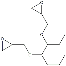 2,2'-[3,4-Heptanediylbis(oxymethylene)]bis(oxirane) Struktur