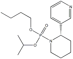 3-[(2S)-1-[Butoxy(isopropoxy)phosphinyl]piperidin-2-yl]pyridine Struktur